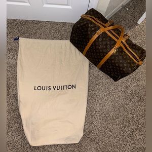 Authentic Louis Vuitton XL Dust Bag for duffel bag or suitcase